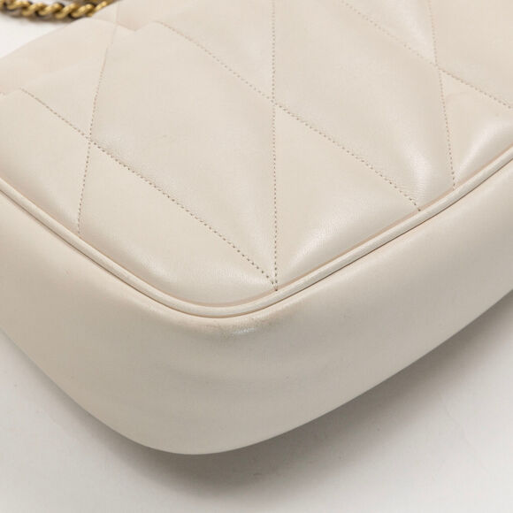 COACH Shoulder Bag with Chain Strap Cream 220170 - Picture 7 of 10